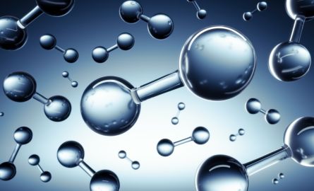 Hydrogen molecule - Getty Images 1260619622