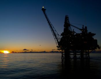 Getty Images 625144818 Oil rig in sunset