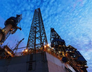 Jackup Offshore Oil Rig Getty Images 1266875357